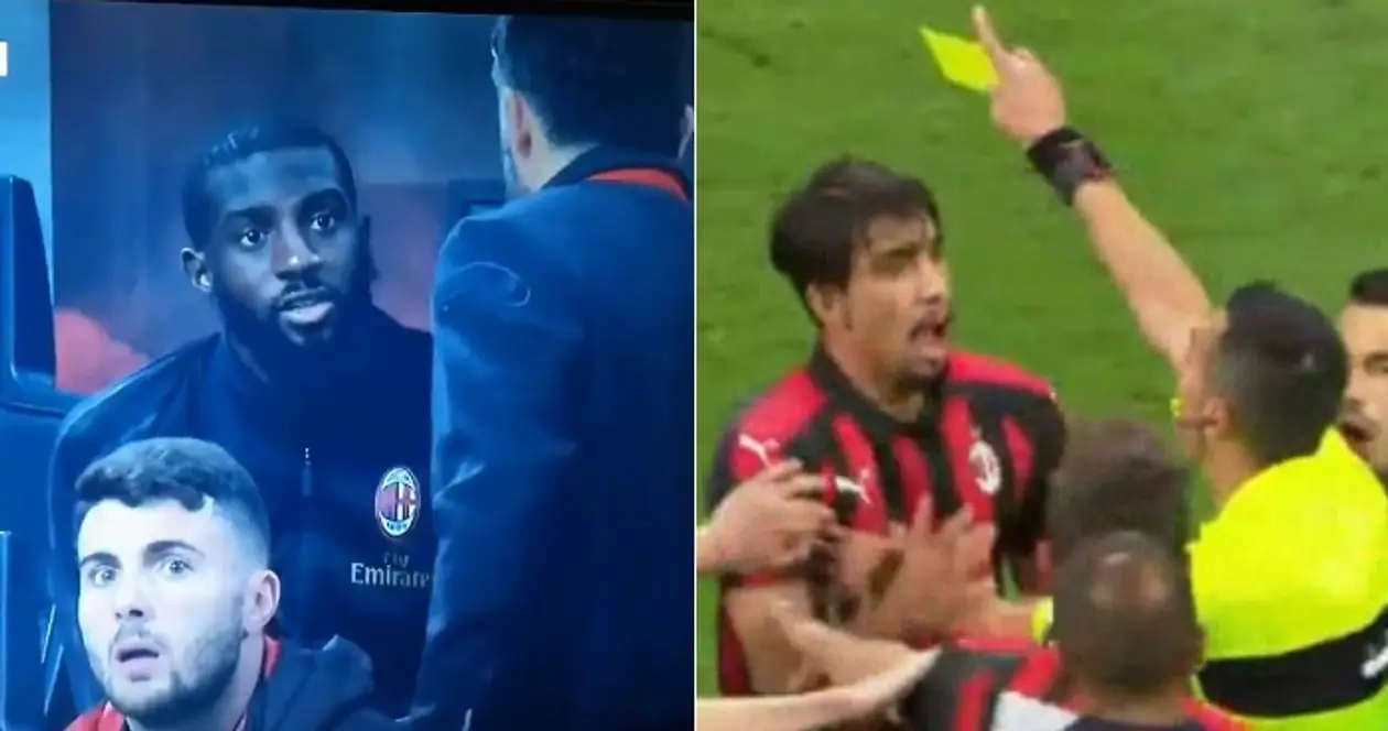Дичь от игроков «Милана»: один послал Гаттузо, другой атаковал судью