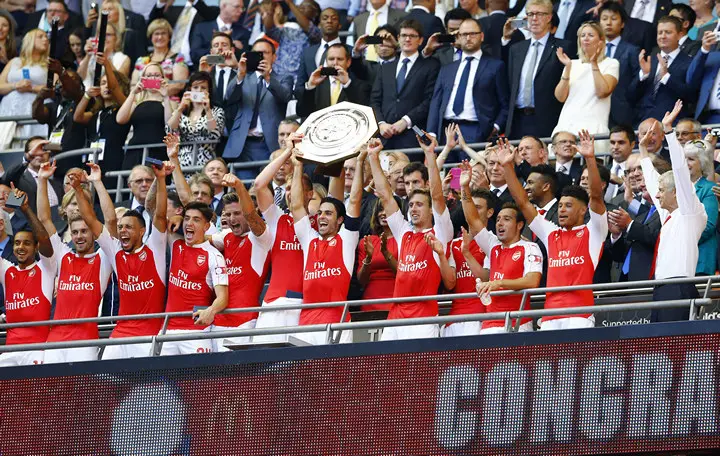 Как «Арсенал» празднует первый трофей сезона