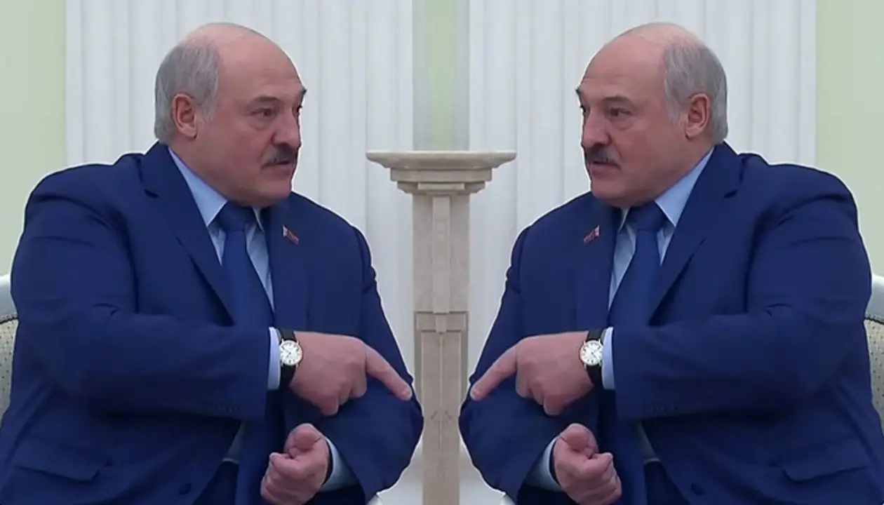 Тот самый мем про Лукашенко и готовящееся нападение на Беларусь добрался до стадионов. Сейчас я вам покажу