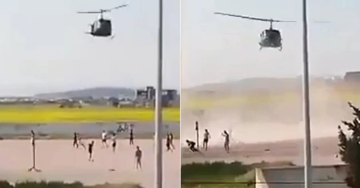 Армия Туниса против футбола на карантине – устроили песчаную бурю для разгона игроков