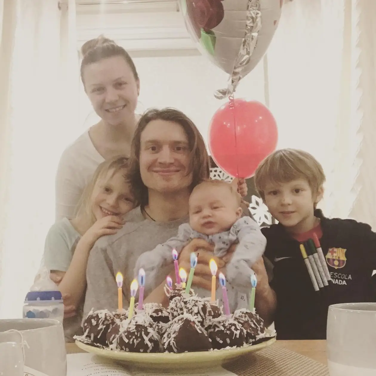 Михаил Грабовский отметил свой 34-й день рождения в кругу семьи