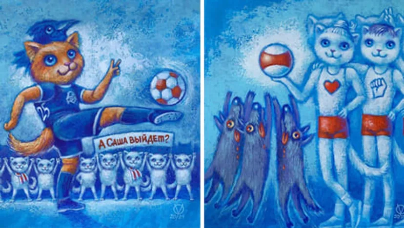 После Левченко, Снытиной и Хижинковой «котиком свободы» стал Ивулин – автор этих милых артов восхищается спортсменами протеста и хочет нарисовать всех