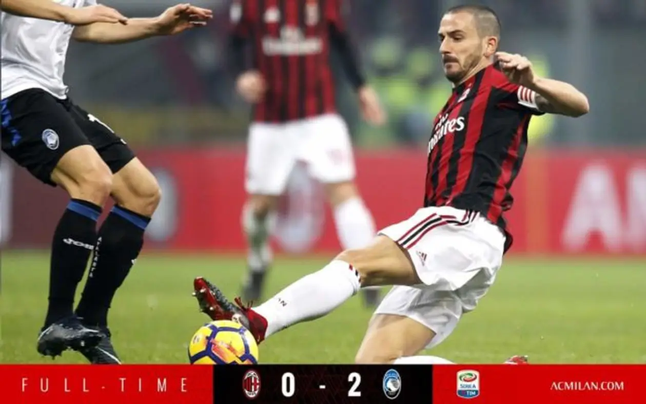 «Милан» — «Аталанта» 0-2 (Серия А, 18 тур)