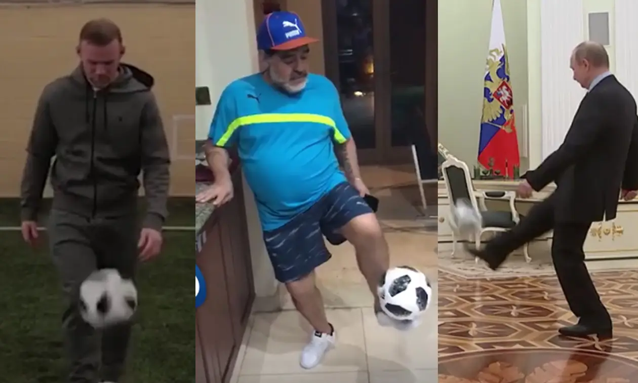 Путин, Марадона и Роналдо снялись в рекламе Чемпионата мира-2018