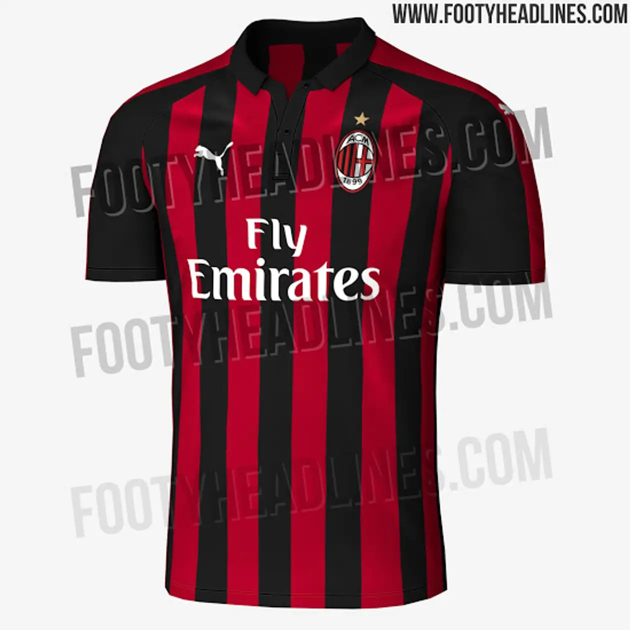 Домашняя форма «Милана» на сезон 2018-19