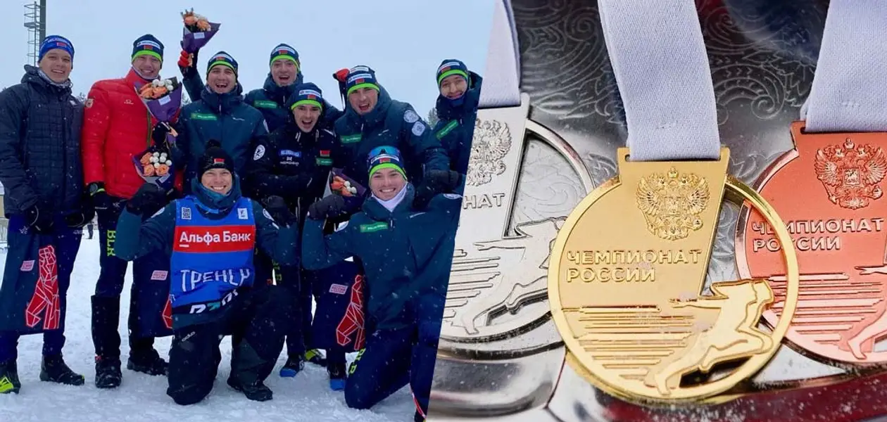 Беларускія біятланісты выйгралі гонку, 25 гадоў як прыбраную з ЧС – медалі iм абяцае Смольскi