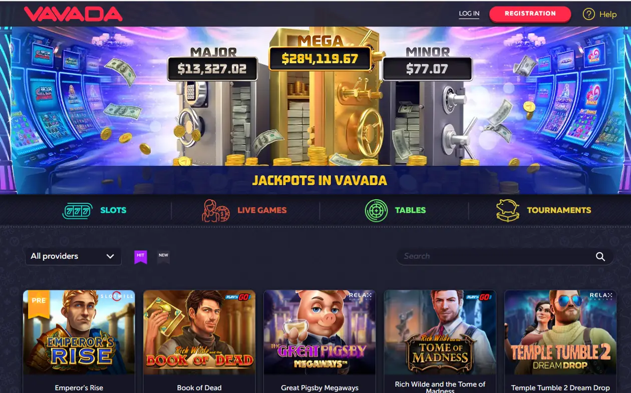 Бонусы онлайн-казино Vavada 