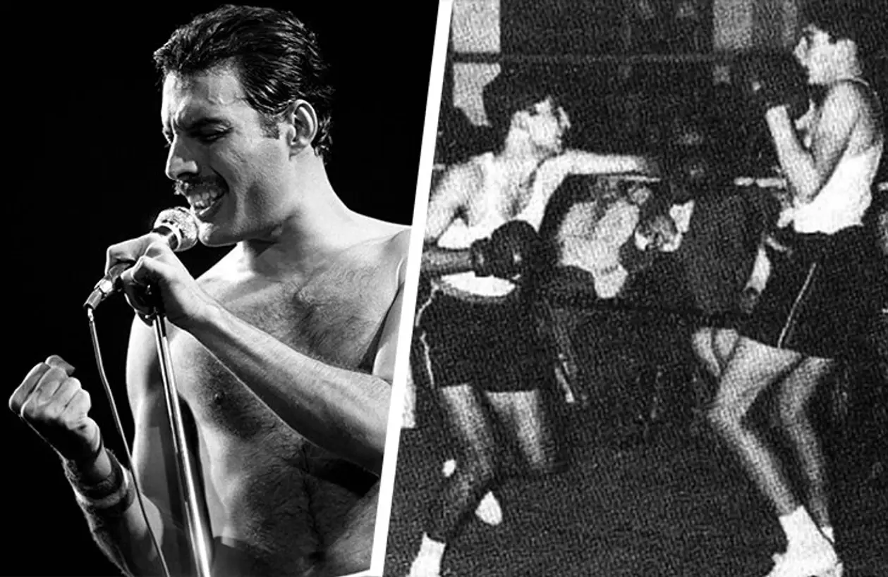 Фредди Меркьюри обожал бокс: занимался в школе, заканчивал бои в крови из-за выпирающих зубов, а на концертах Queen выступал в боксерках 
