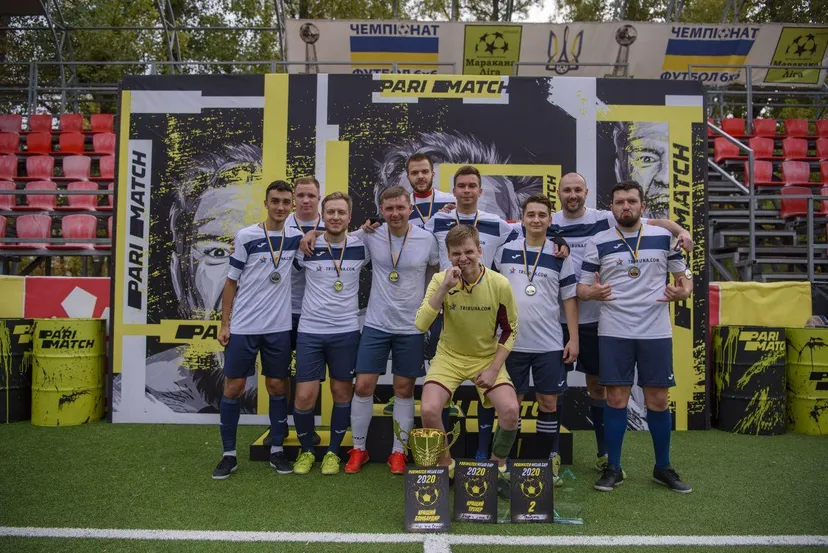 Украинская команда Tribuna.com заняла второе место на турнире «Parimatch media cup» и передала привет белорусам 🇺🇦🇧🇾