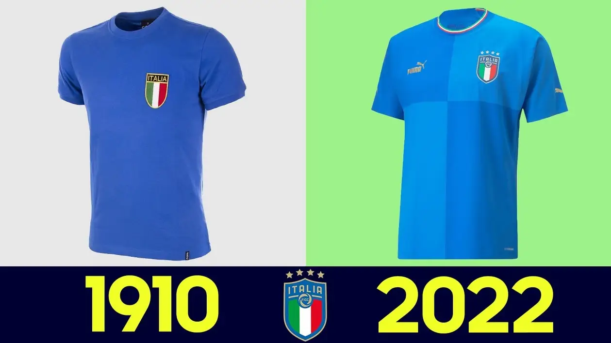 История футболки сборной Италии
