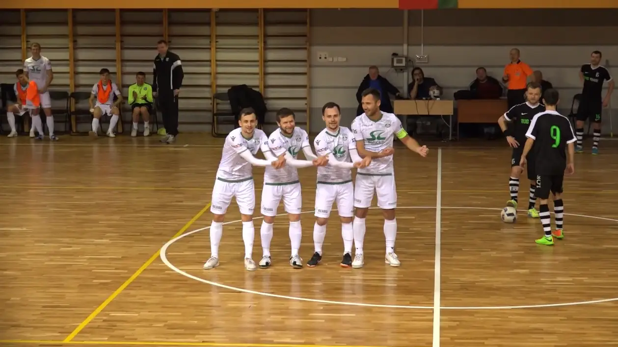 Милое празднование гола из белорусского мини-футбола
