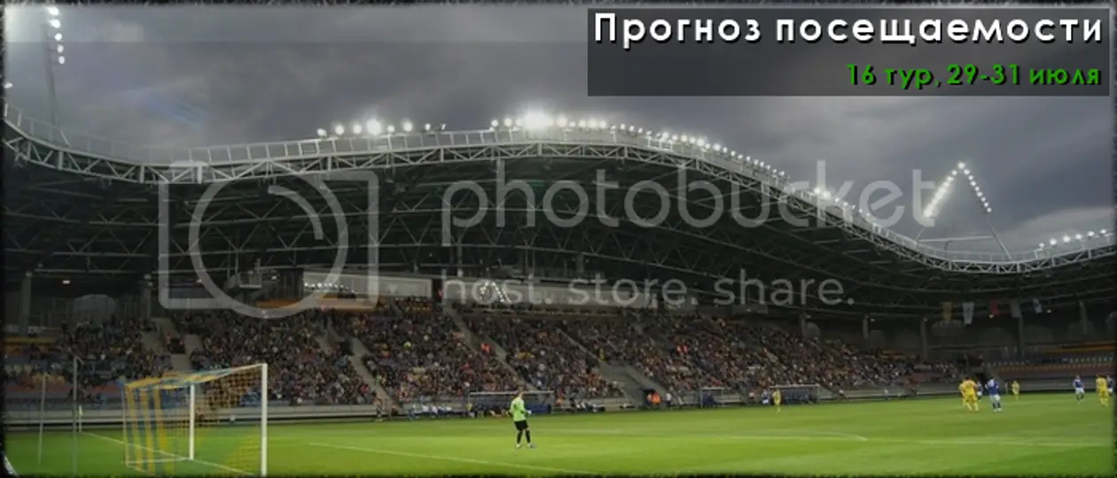Прогноз посещаемости 16 тура чемпионата Беларуси по футболу-2016