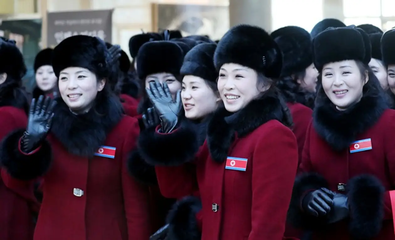 На Олимпиаду приехали даже болельщицы Северной Кореи