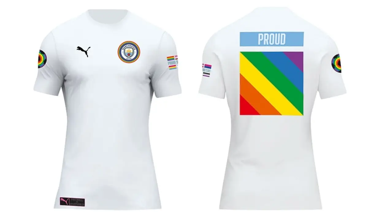 «Ман Сити» выпустил форму в поддержку ЛГБТ – с радужным флагом и надписью «Горжусь»