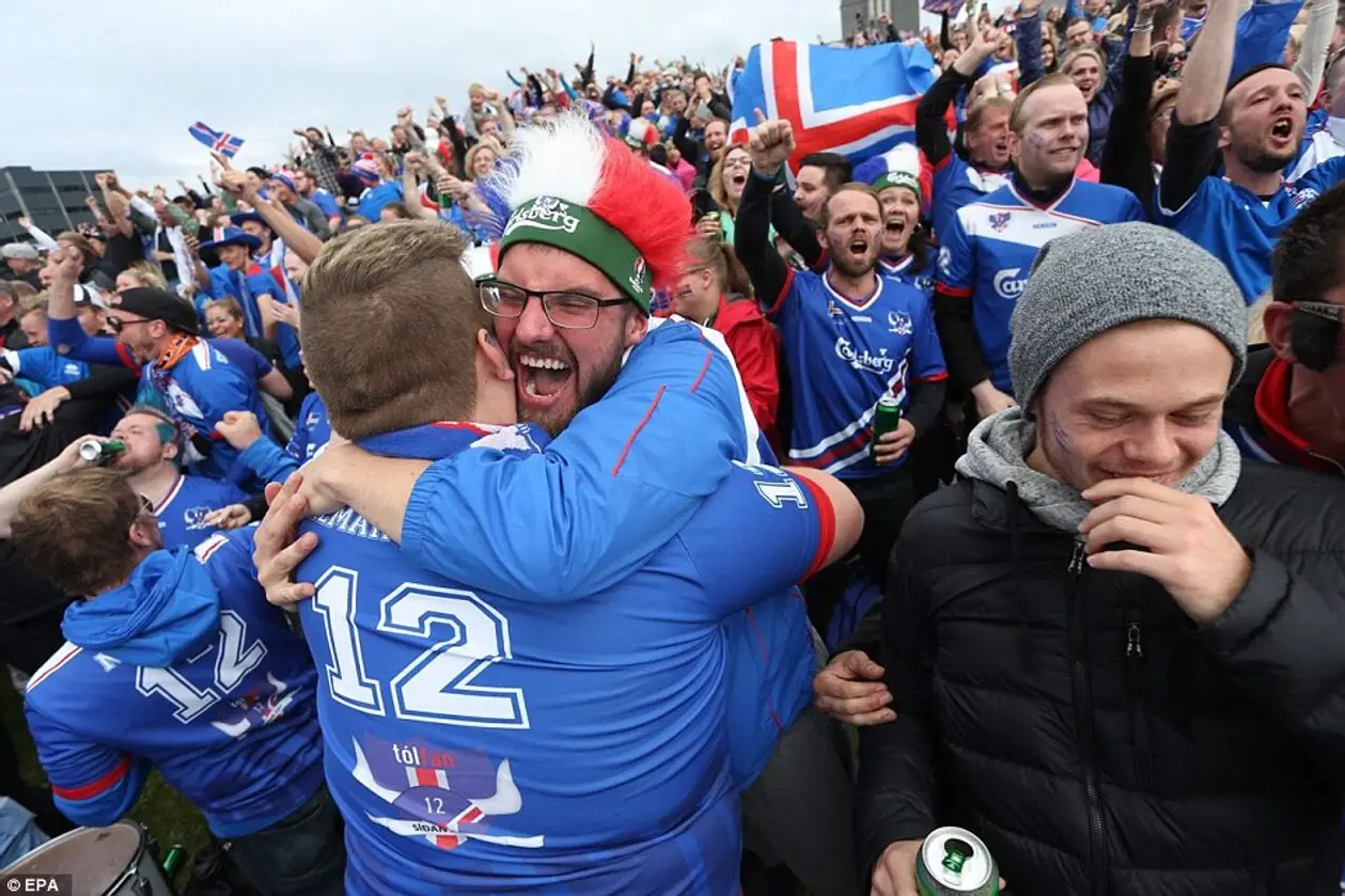 ЧиЄ-2016. Исландия ликует! Исландия гуляет! Весь мир с улыбкой наблюдает. Фото и видеофакты