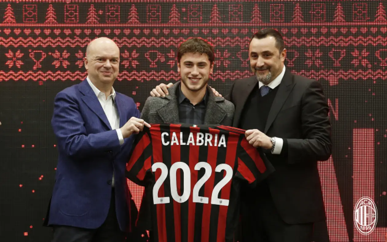 Официально: Калабрия продлил контракт с «Миланом» до 2022 года