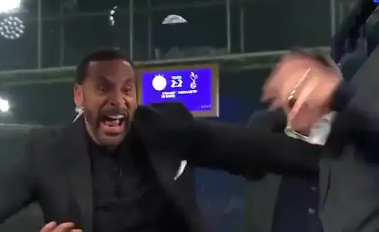 «О-оу-у-у, е-е-е-е-е-е!!!». Эмоциональная реакция Рио Фердинанда на победный гол «Тоттенхэма»