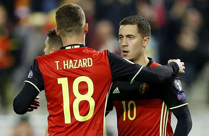 В основе сборной Бельгии впервые сыграли два Азара. И оба забили