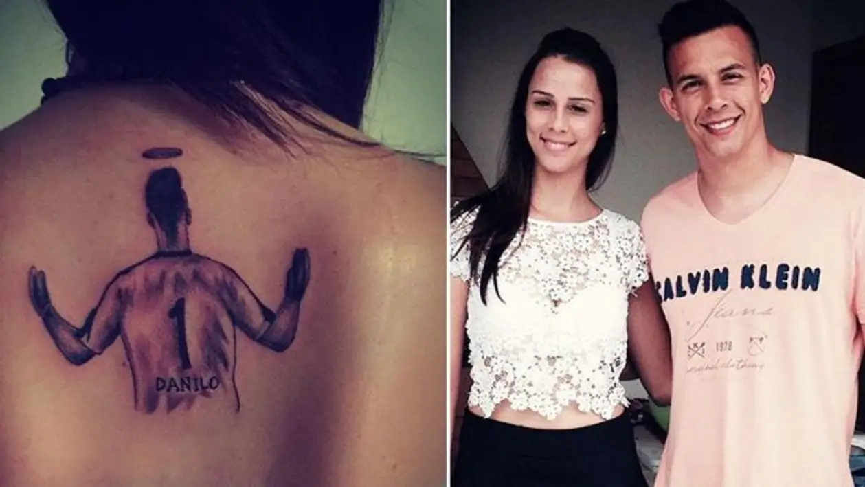 Сестра голкипера «Шапекоэнсе» Данило сделала татуировку в память о брате