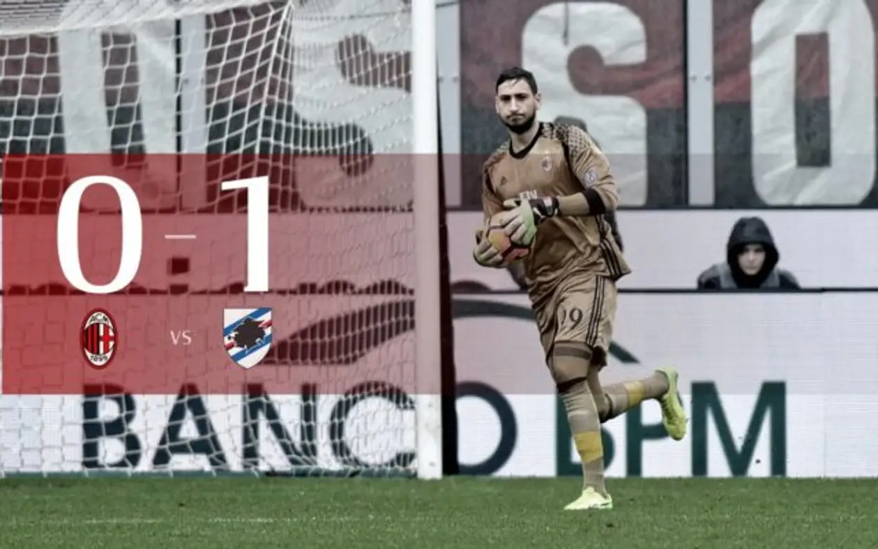 «Милан» — «Сампдория» 0-1 (Серия А, 23 тур)