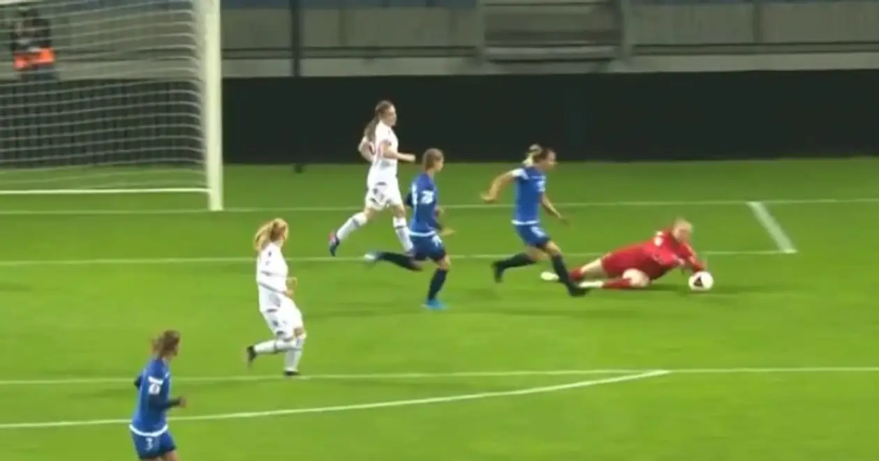 Женская сборная сыграла на «Борисов-Арене» – забили курьезные голы и оформили разгром