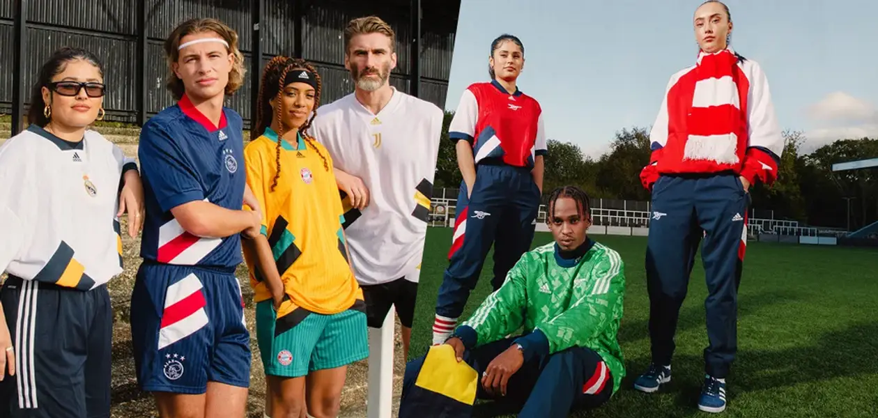Adidas выпусціў новую футбольную калекцыю ў стылі 90-х – за некаторыя камплекты ў Беларусі можна адправіцца на суткі