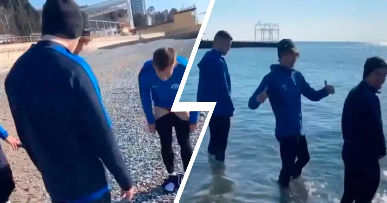 Необычное восстановление игроков минского «Динамо» после тренировок 😨