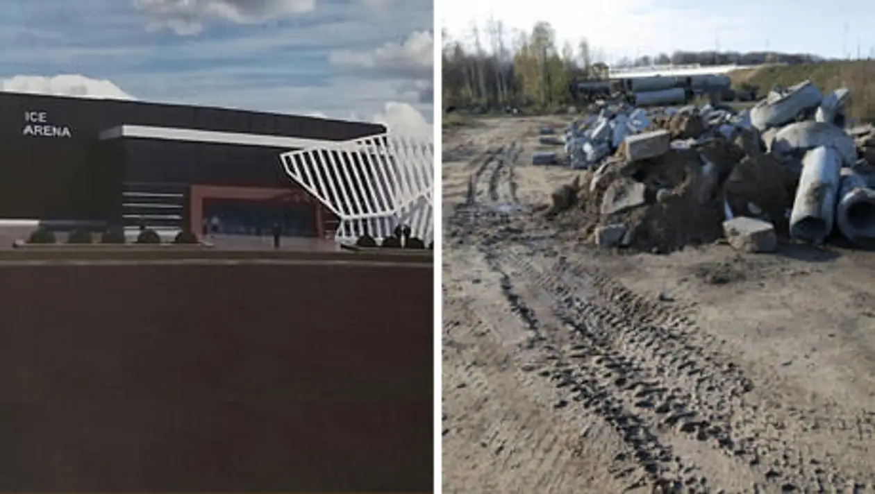 Власти так хотели построить в Борисове «ледовик» за $22 млн, что включали админресурс в опросе, который сами запустили. Итог – заваленная мусором площадка