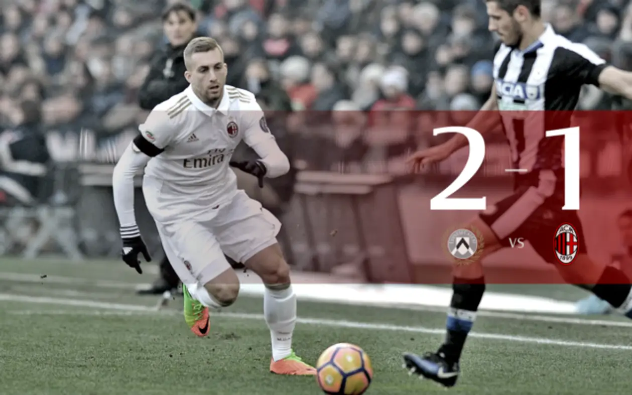 «Удинезе» — «Милан» 2-1 (Серия А, 22 тур)