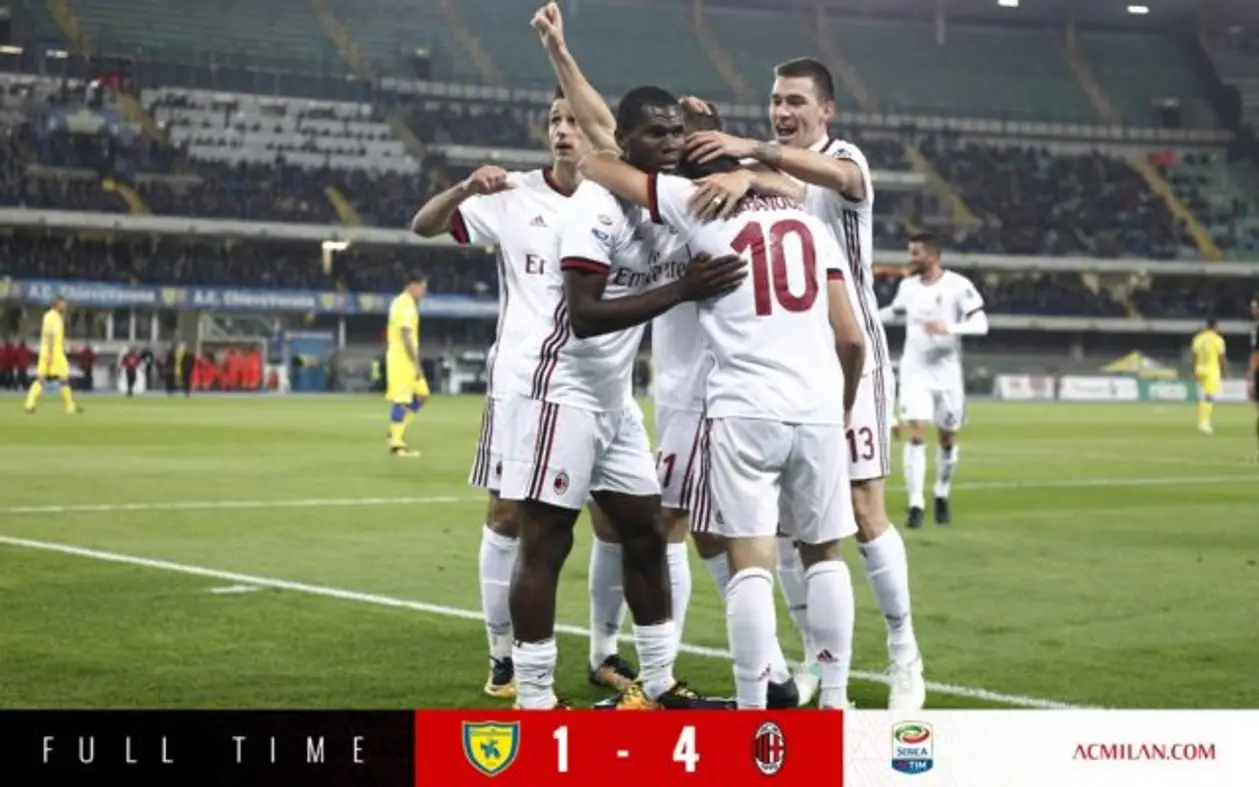 «Кьево» — «Милан» 1-4 (Серия А, 10 тур)