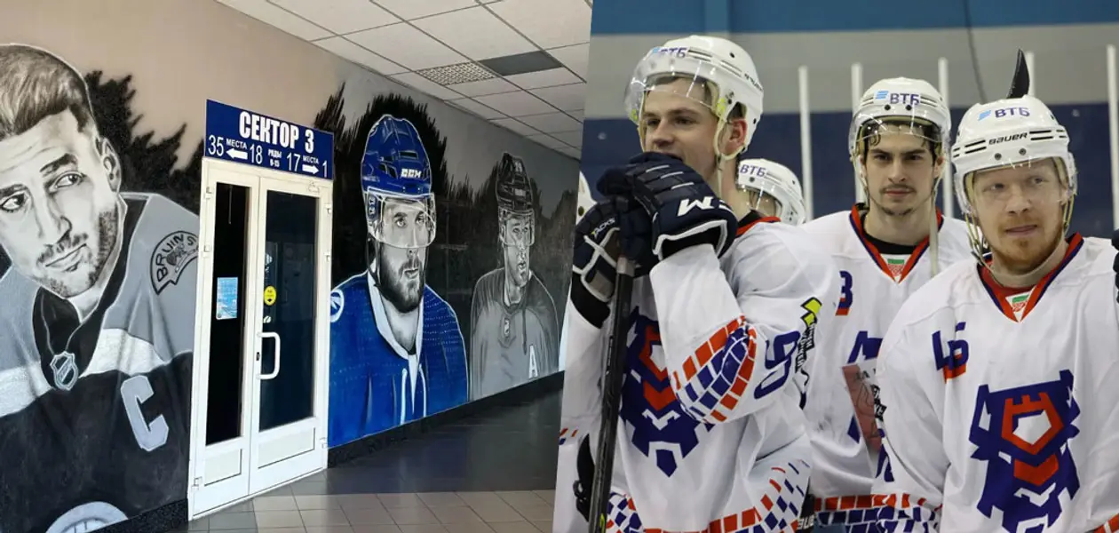 В Бресте вход на хоккей расписали портретами игроков – ноль беларусов, зато есть основатель Putin Team