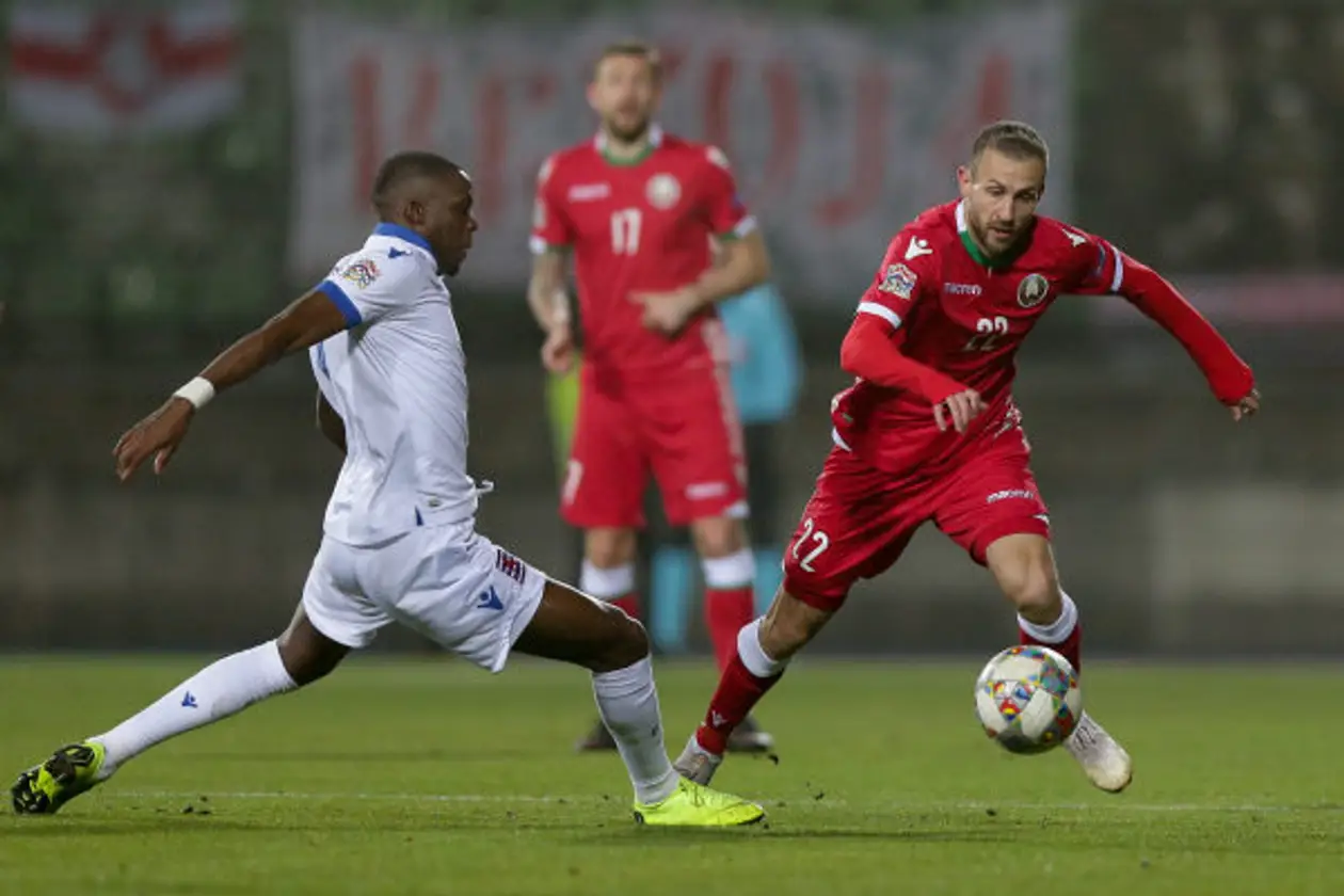 Драгун дважды забил «люксам» и практически вывел Беларусь в плей-офф Лиги наций