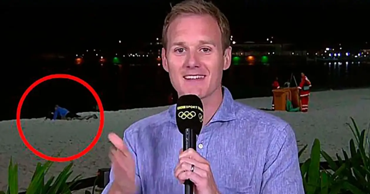 В прямой эфир BBC с Рио прорвалась пара, занимающаяся сексом на пляже