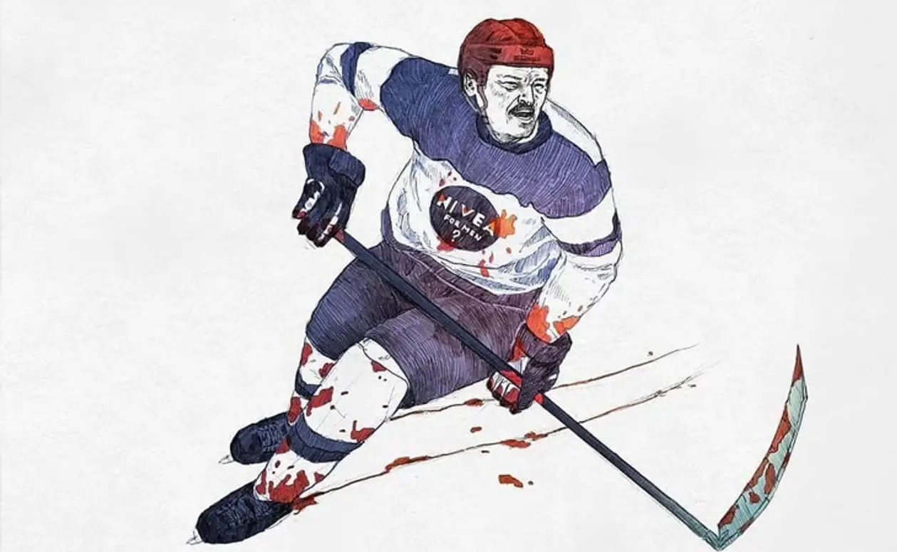 «В хоккей играют настоящие мужчины?»⁣⁣ Каким белорусский арт видит предстоящий ЧМ по хоккею