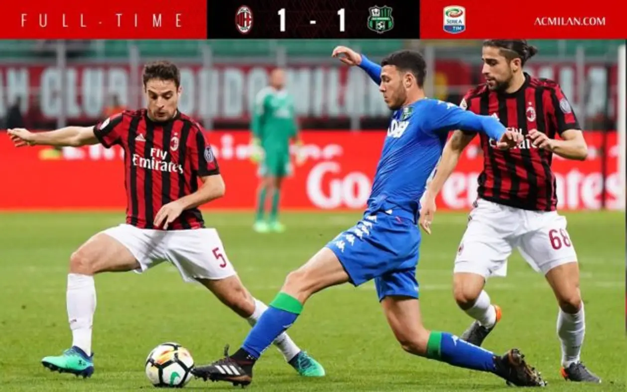 «Милан» — «Сассуоло» 1-1 (Серия А, 31 тур)