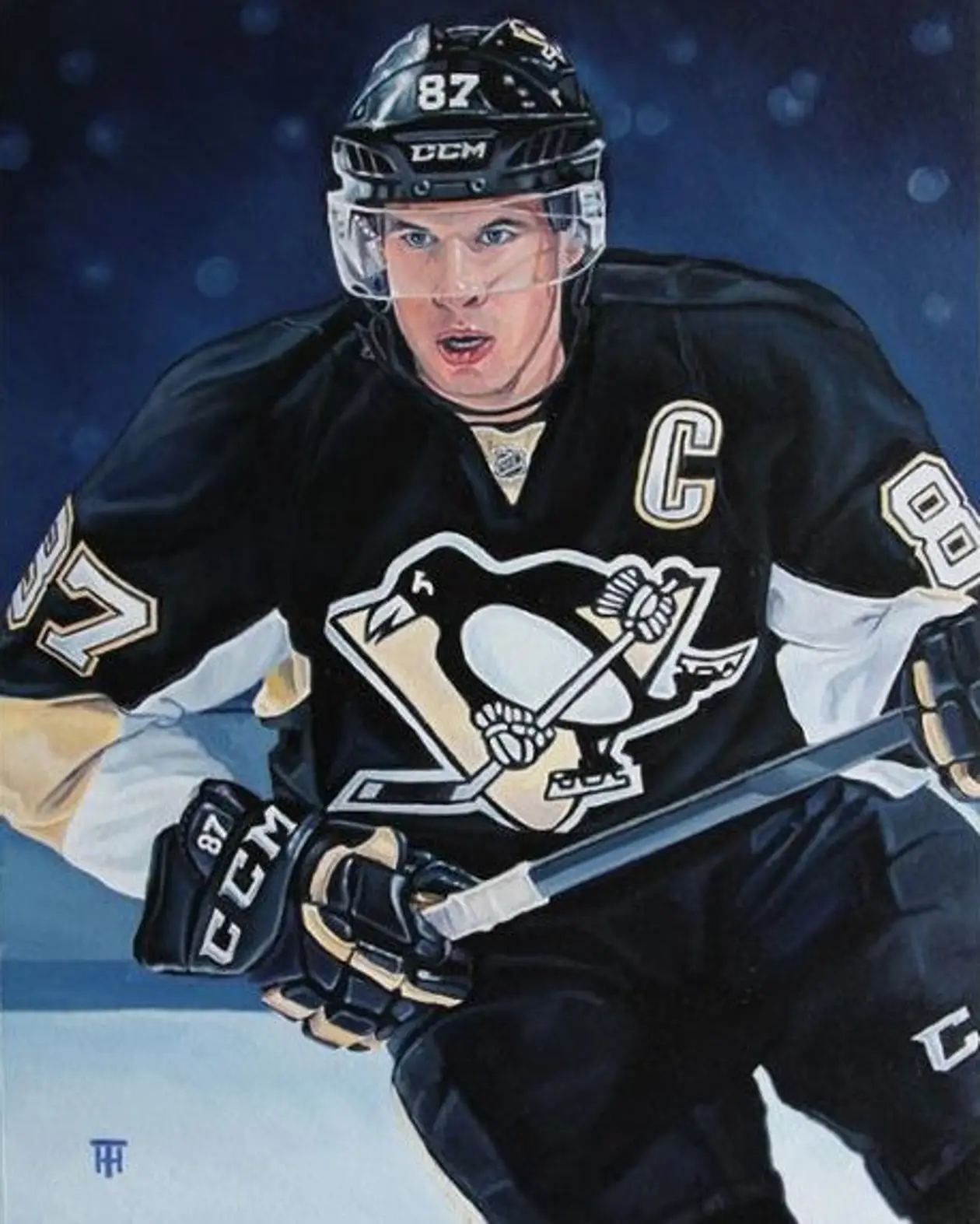 Художник из Канады нарисовал портреты 100 лучших игроков НХЛ