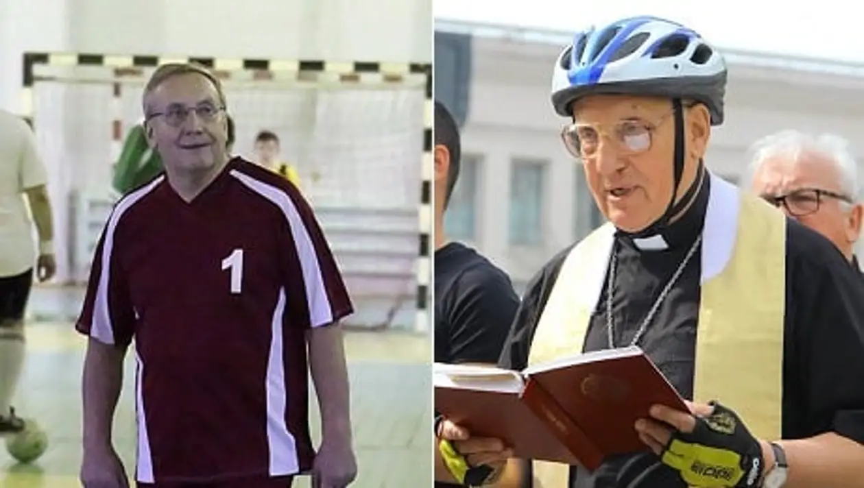 Лидер католиков, которого выгнали из Беларуси, мощно топит за спорт: на восьмом десятке гоняет в мини-футбол, намотал 4000 км на велике