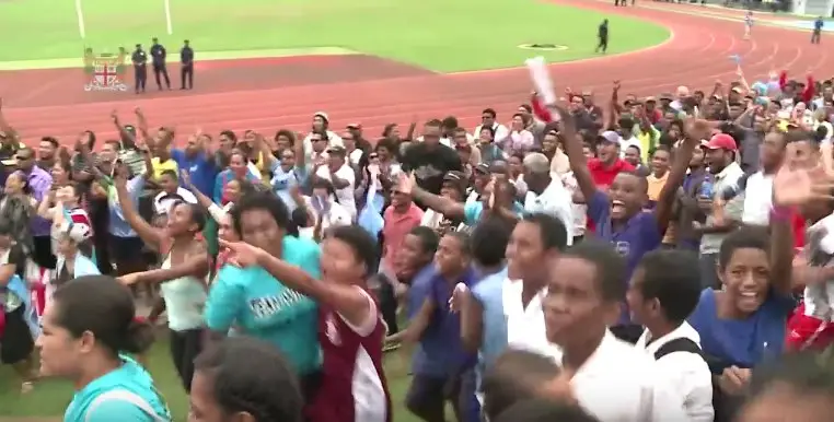 Радость Фиджи после первой олимпийской медали в истории