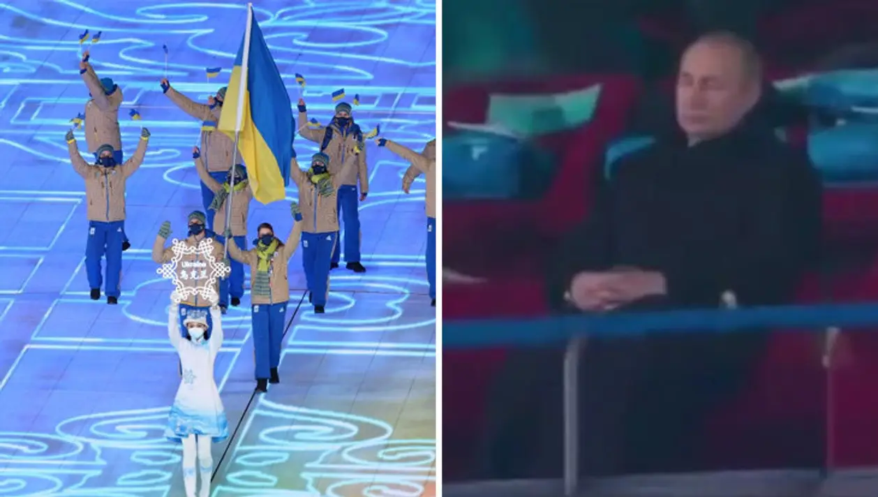 Путин, похоже, задремал на церемонии открытия ОИ — во время выхода сборной Украины