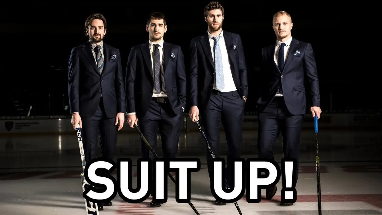 Suit up! Игроки минского «Динамо» примерили строгие костюмы