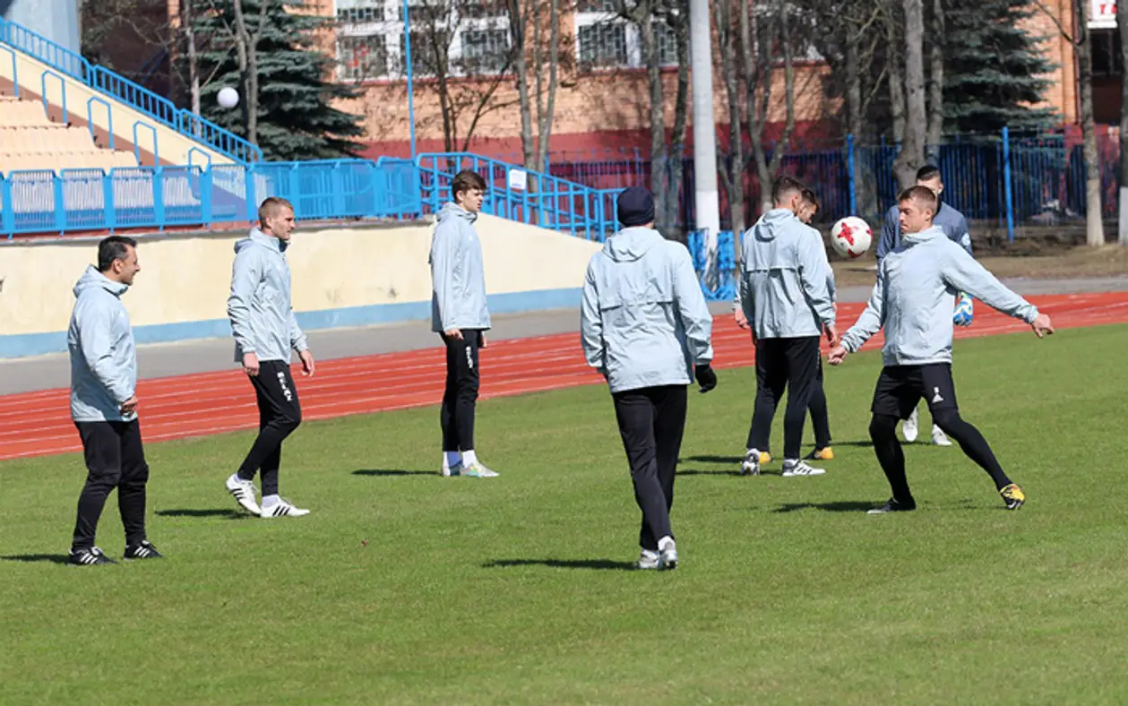 Подготовка «Торпедо-БЕЛАЗ» к матчу против «Смолевичей»