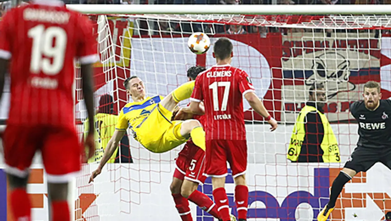 Сигневич забил просто невероятный мяч в ворота «Кельна»