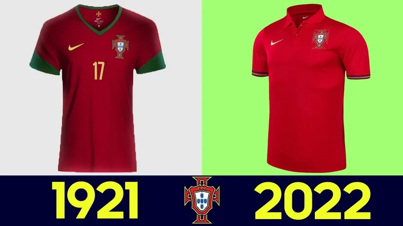 Как менялась форма сборной Португалии