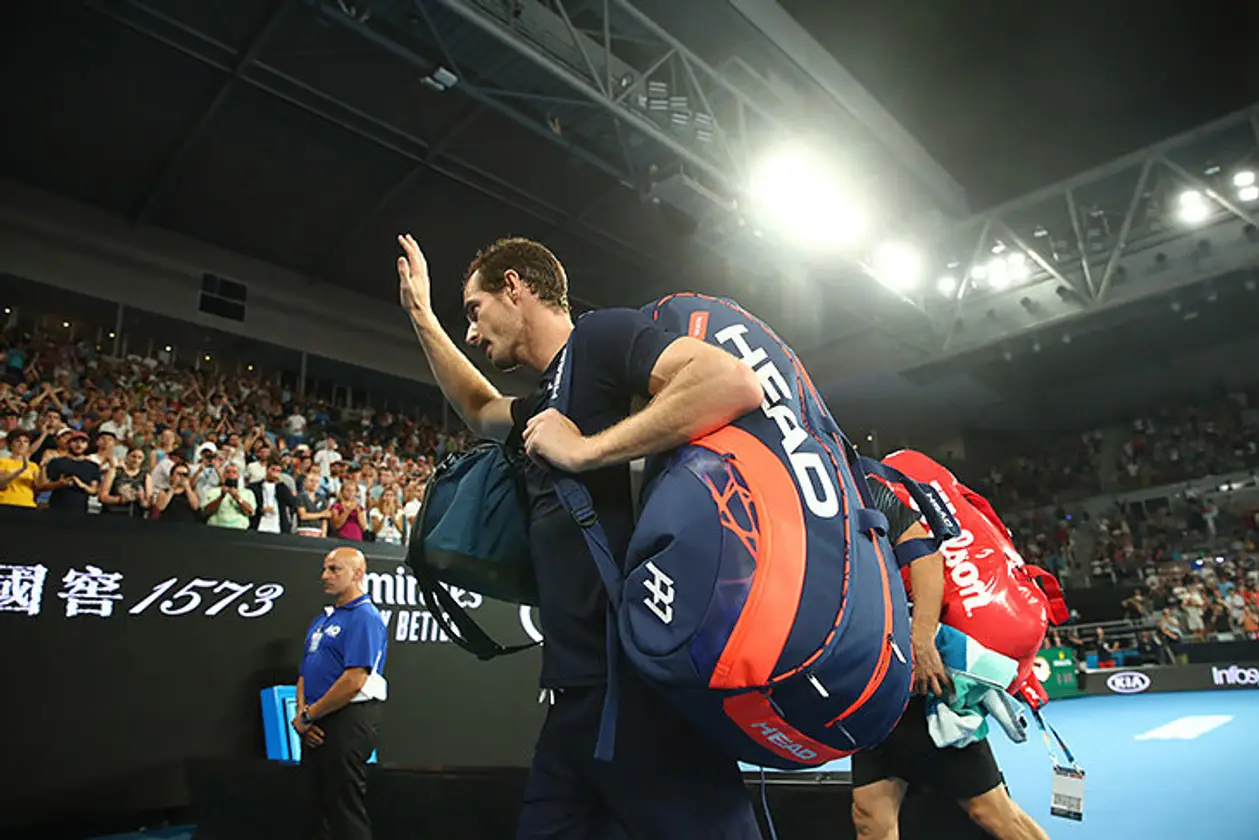Маррей сыграл последний матч на Australian Open: рубился 4 часа и чуть не плакал после минутной овации в пятом сете