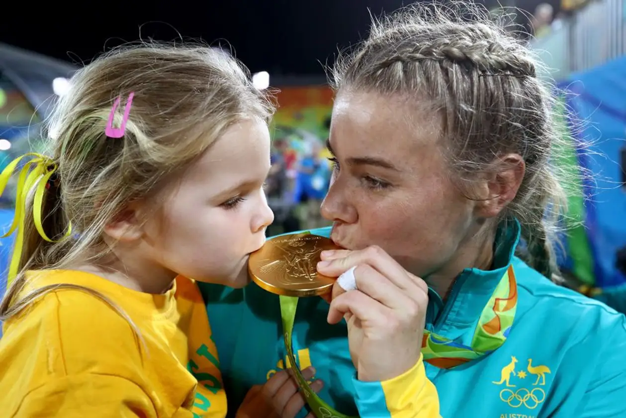 Милота дня. Спортсмены празднуют успех на Олимпиаде в Рио с детьми