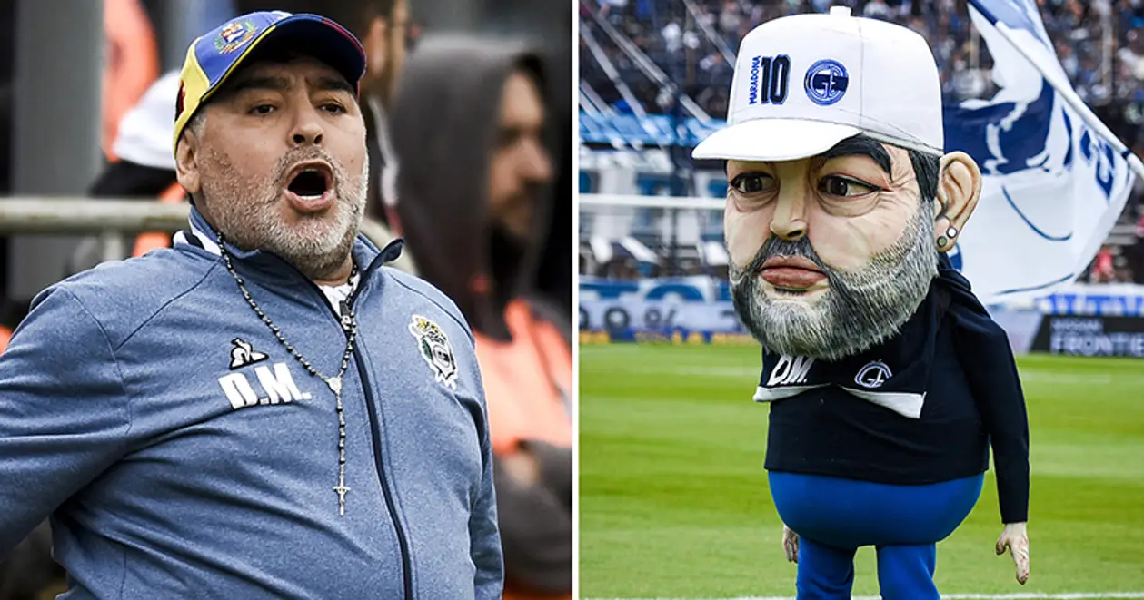 Новый клуб Марадоны сделал маскота в честь аргентинца. Он выглядит максимально странно 🤪