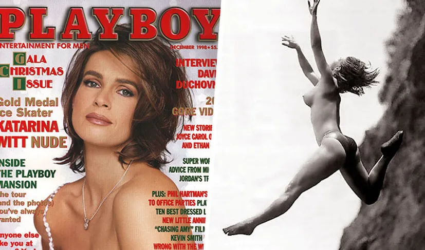 «Они преследовали меня 10 лет, пока я не разделась». Катарина Витт – первая спортсменка на обложке Playboy