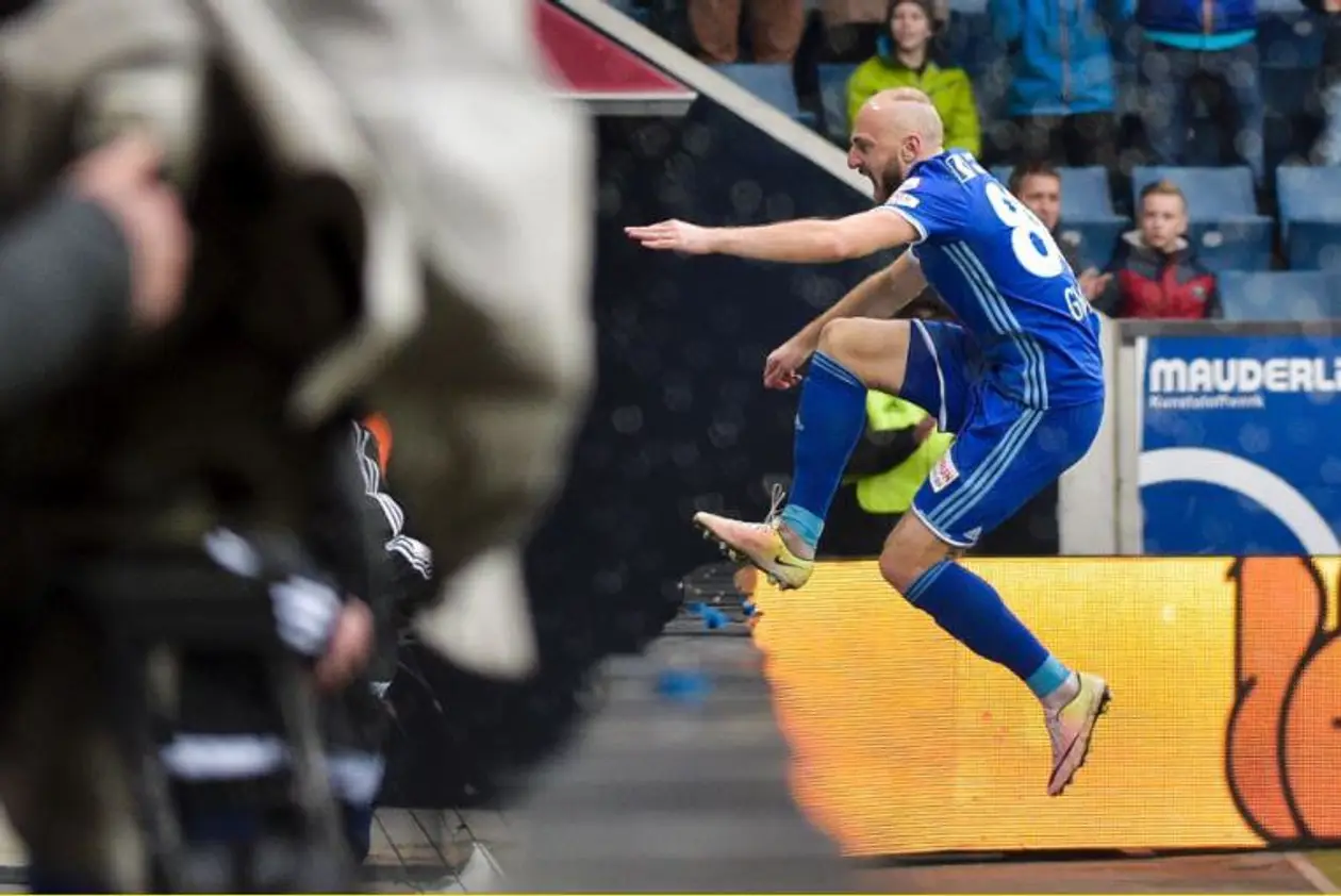 Дебютный гол бывшего полузащитника БАТЭ Вако Гвилии за «Люцерн», забитый в ворота «Базеля»