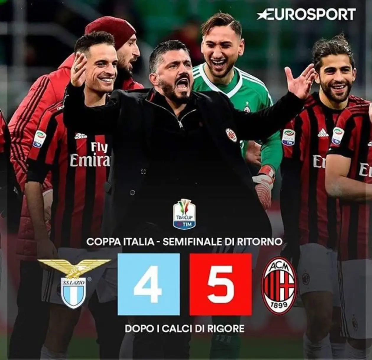 «Лацио» — «Милан» 0-0 (4-5 по пенальти)