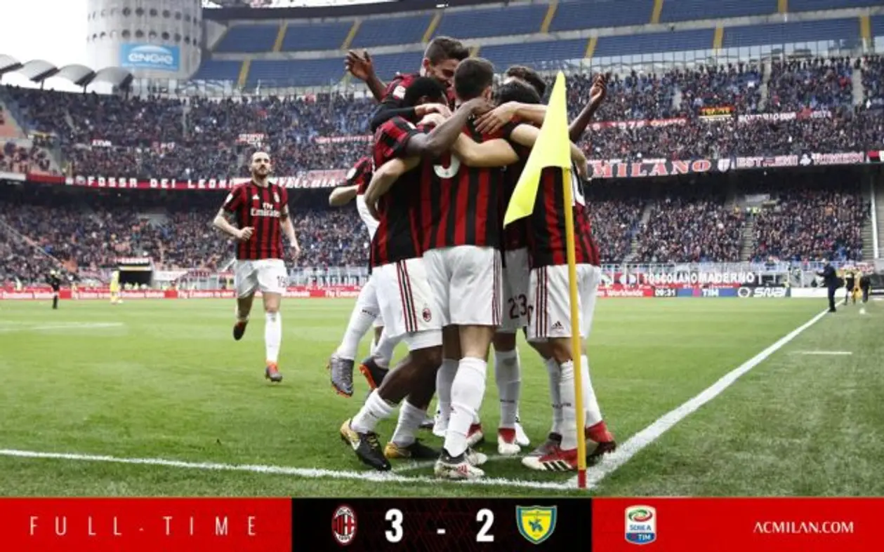 «Милан» — «Кьево» 3-2 (Серия А, 29 тур)